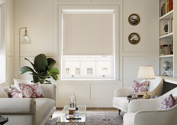 Emily Bond George Stripe Print, Red - Roller Blind - Image 3